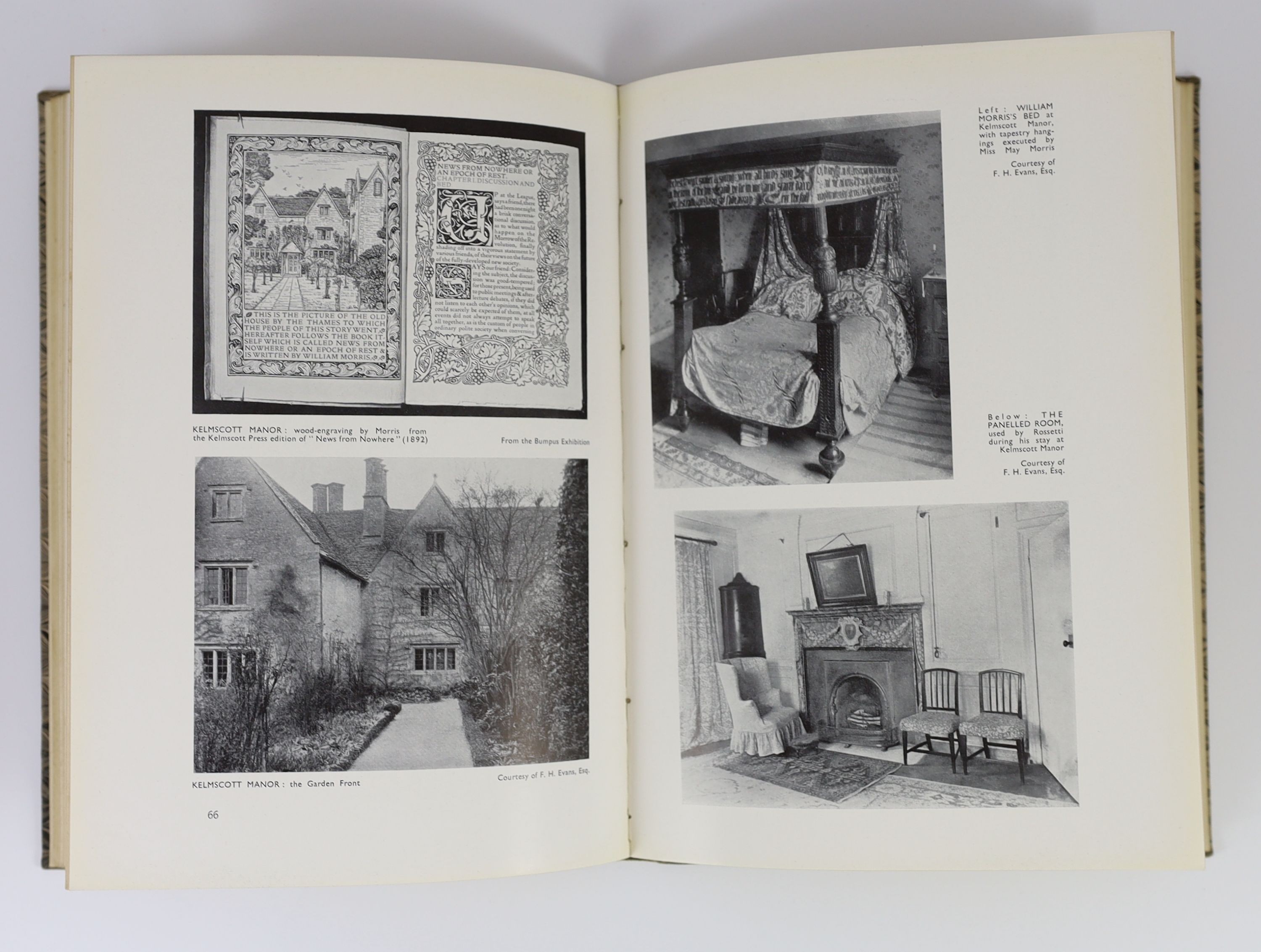 Nonesuch Press - Thomson, James - The Seasons, one of 1500, 4to, marble boards, illustrated by Jacquier, London, 1927 and Crow, Gerald Henry - William Morris Designer, 4to, cloth, The Studio, London, 1934 (2)